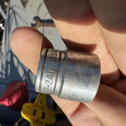 Snap On – F-241 3/4″ 3/8″ Drive Chrome Shallow 12-Point Socket 1952