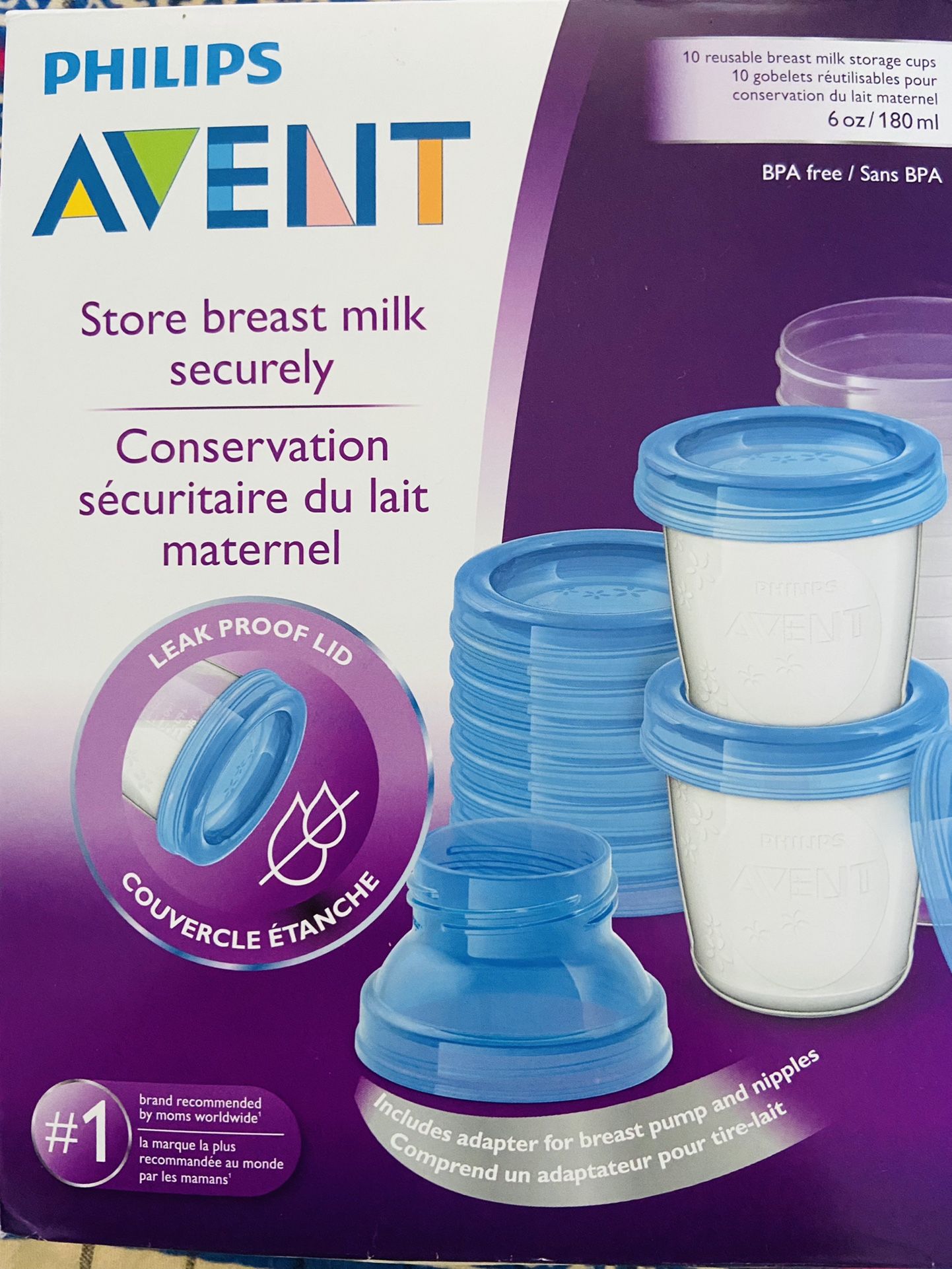 Breast Milk Storage Container Leak Proof Lid