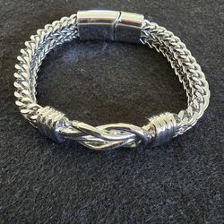 Stainless Steel Double Row Buckle Bracelet I