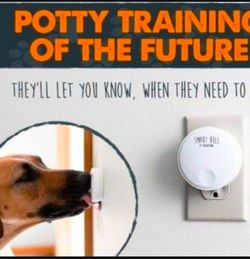 Dog Training Mighty Paw Smart Bell 2.0 – Potty Training Button for Dogs & Puppies – Train Your Dog to Ring The Bell – Wireless Pet Communication