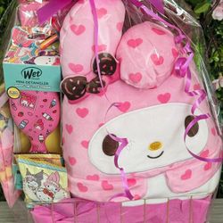 New My Melody  Valentines Gift Basket 