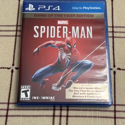 Spider Man PlayStation 4 PS4 Game of The Year Edition