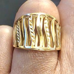 💕Power Ring 18k - Size 5.5