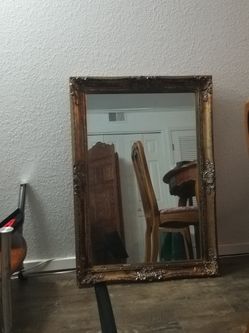 Antique wall mirror