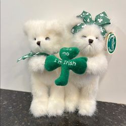 Bearington Bears St. Patrick’s Day Irish Lucky Lad &amp; Lass Bear Retired 2009 