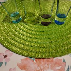 Shot Glassess Heavy Color Bottom Limited Edition Pre-owned/predueno Stilo Limitado