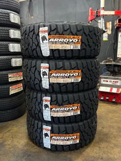 33x12.50R17 LT ARROYO R/T - 4 New Tires - Installed And Balanced - 50,000 Miles Warranty