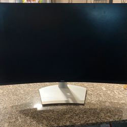 Curved HD Dell Monitor