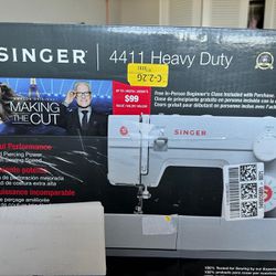 SINGER | 4411 Heavy Duty Sewing Machine With Accessory Kit & Foot Pedal - In box never opened