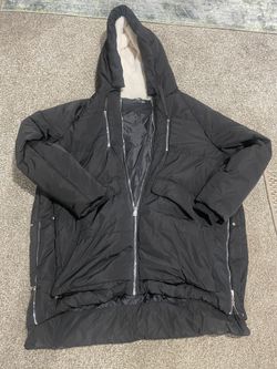 Black Tape Puffy Coat