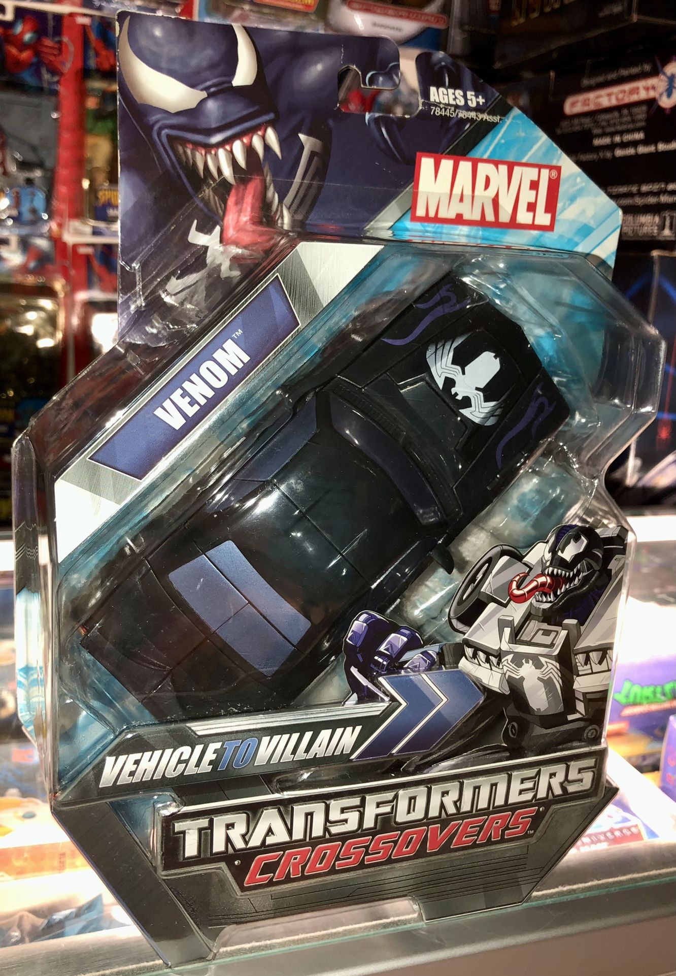 Marvel Transformers Crossovers VENOM Vehicle To Villain with