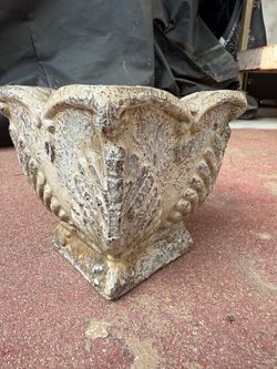 Concrete Shell Garden Planter Urn