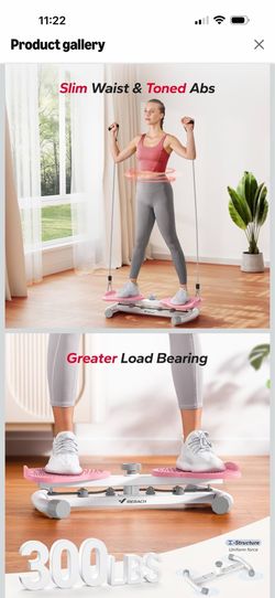 MERACH Fitness Stepper Twister with Resistance Bands