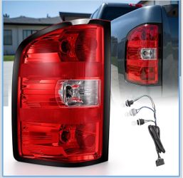 Left Tail Light Assembly for 2007-2013 Chevy Silverado 1500  07-14 2500 HD 3500 HD Sierra 3500 Dually, Replaces 2 GM, Left Driver Side w