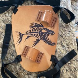 Leather Side Fishing Pole Holder