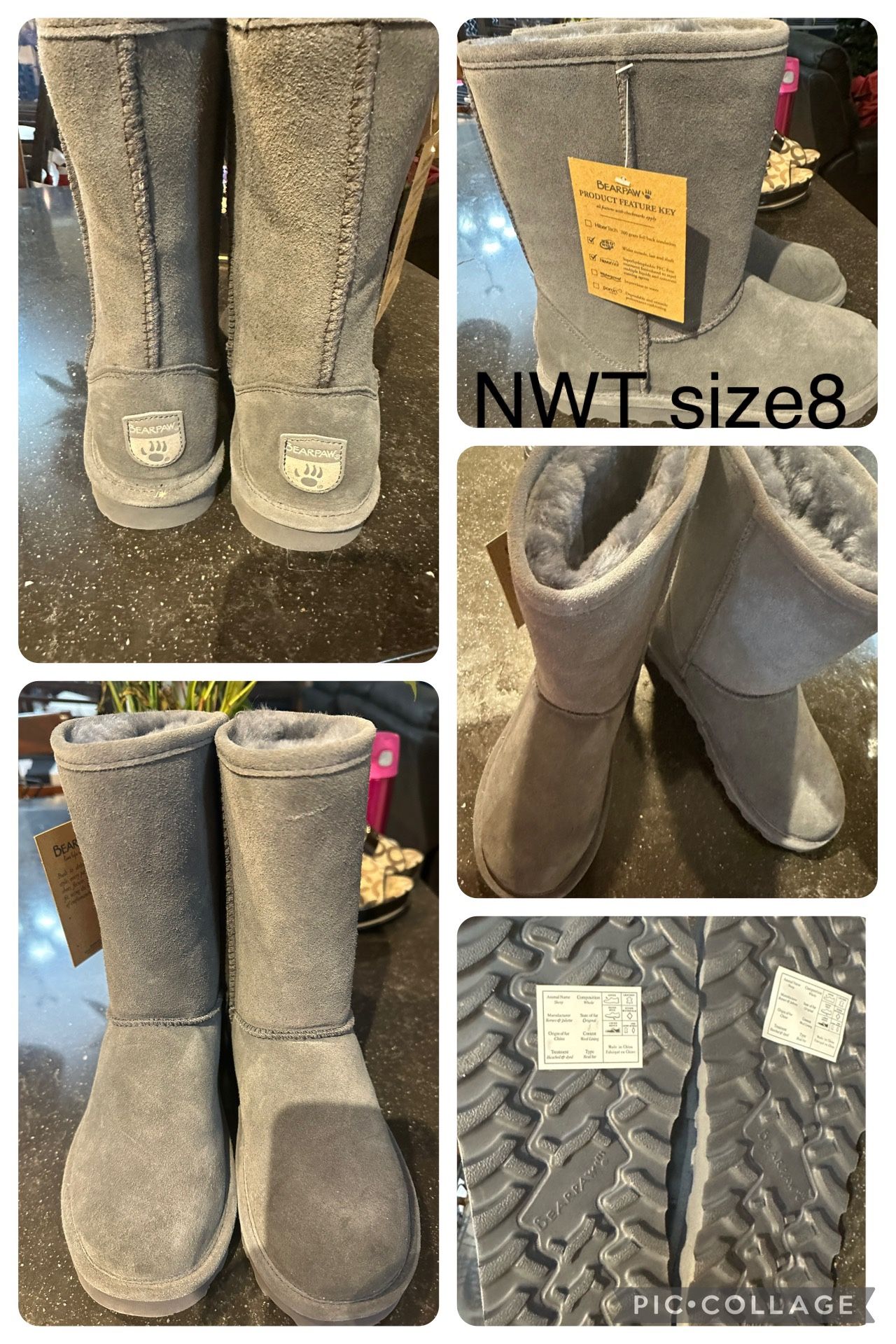 NWT Bearpaw Size 8 Boots