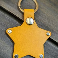 Leather Airtag Keychain 