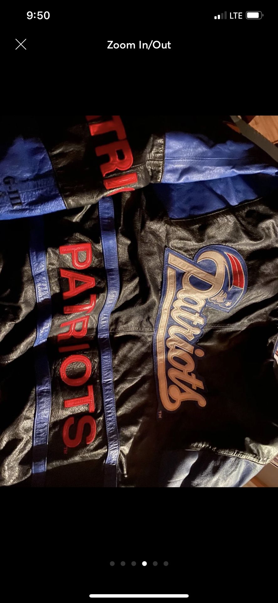 Patriots G III Leather Jacket Throwback
