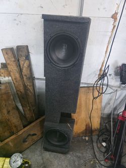 F150  super cab subwoofer and box