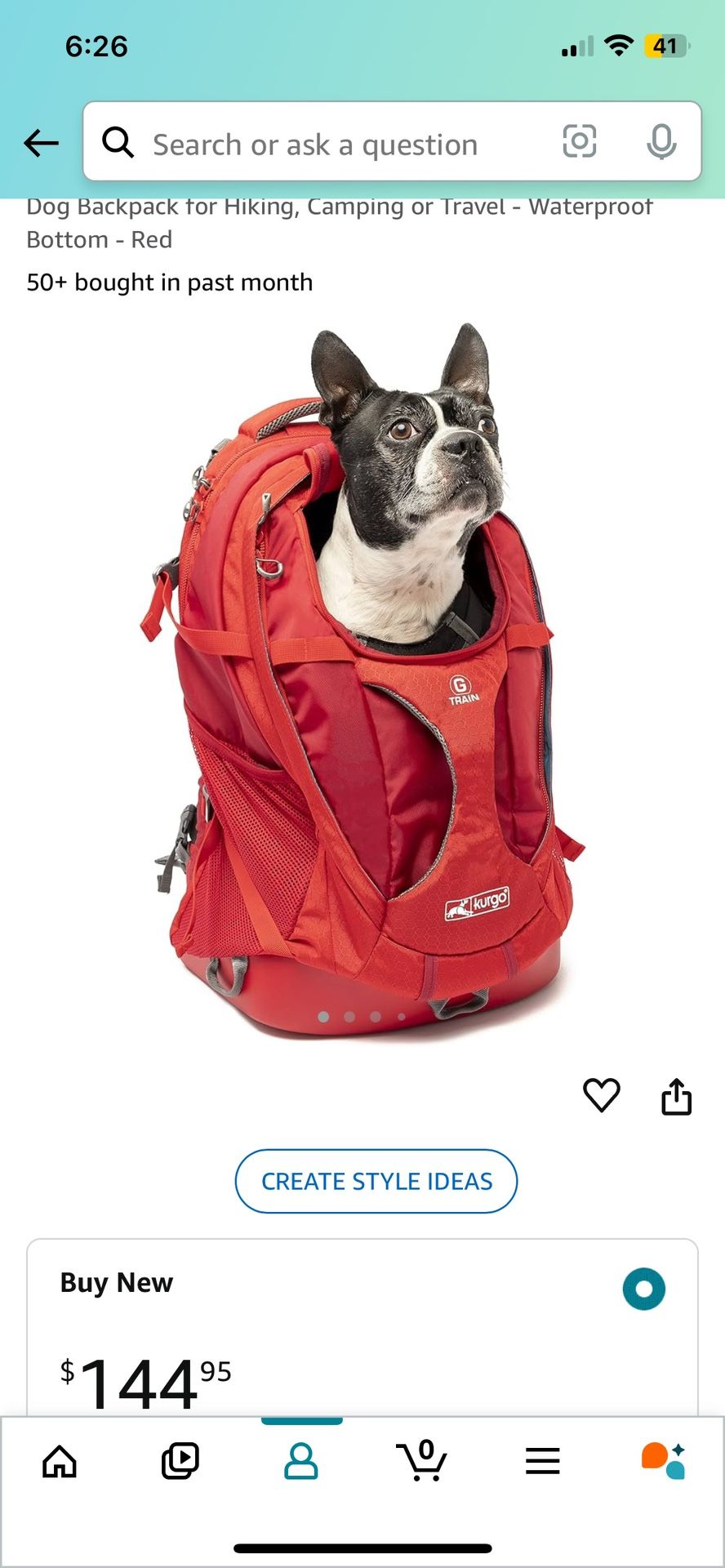Kurgo G-Train Dog Backpack