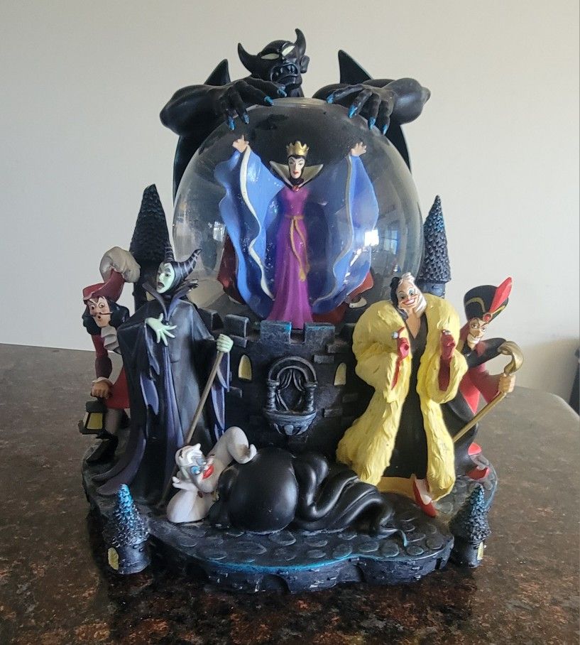 Disney Villains Snow Globe Music Box