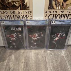 Batman Who Laughs #1 Louw Variant Set ABC CGC9.8 Sequential (Trading For Lego)