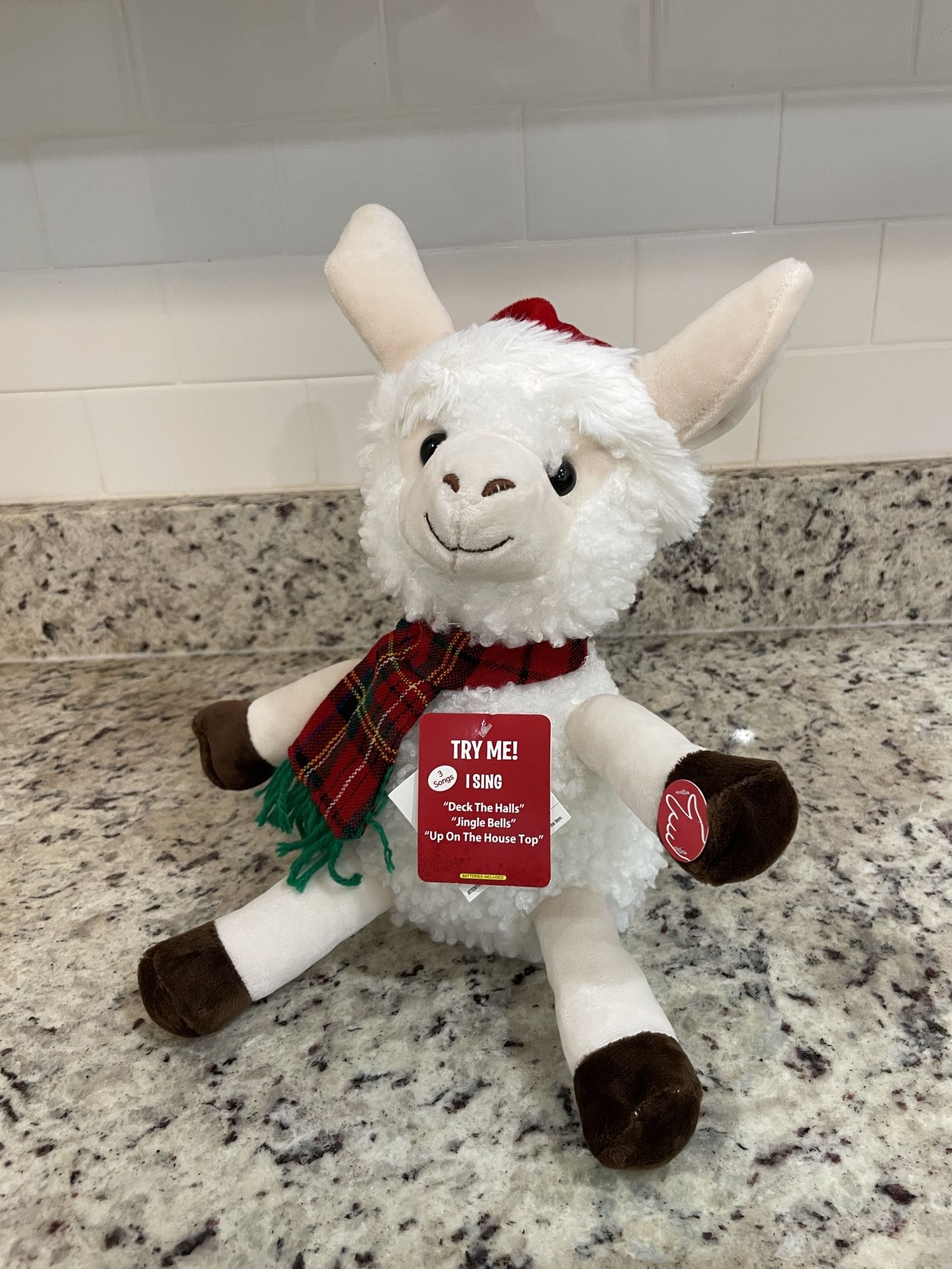 Christmas Animated Singing Llama Alpaca