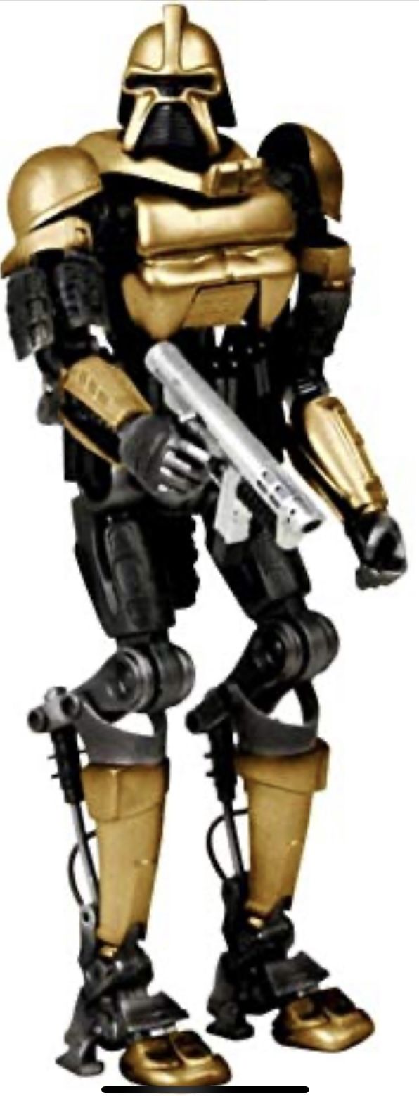 Battlestar Galactica Gold Pilot Cylon action figure 7” NRFB Brand New