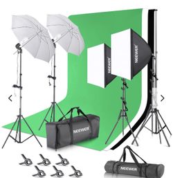 NEEWER NK100 3x2.6m/10x8.5ft Photography Lighting Kit