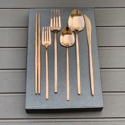 Rose Gold Utensils 