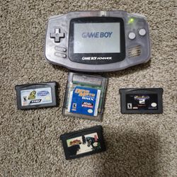 Gameboy Advance & 4 Games 