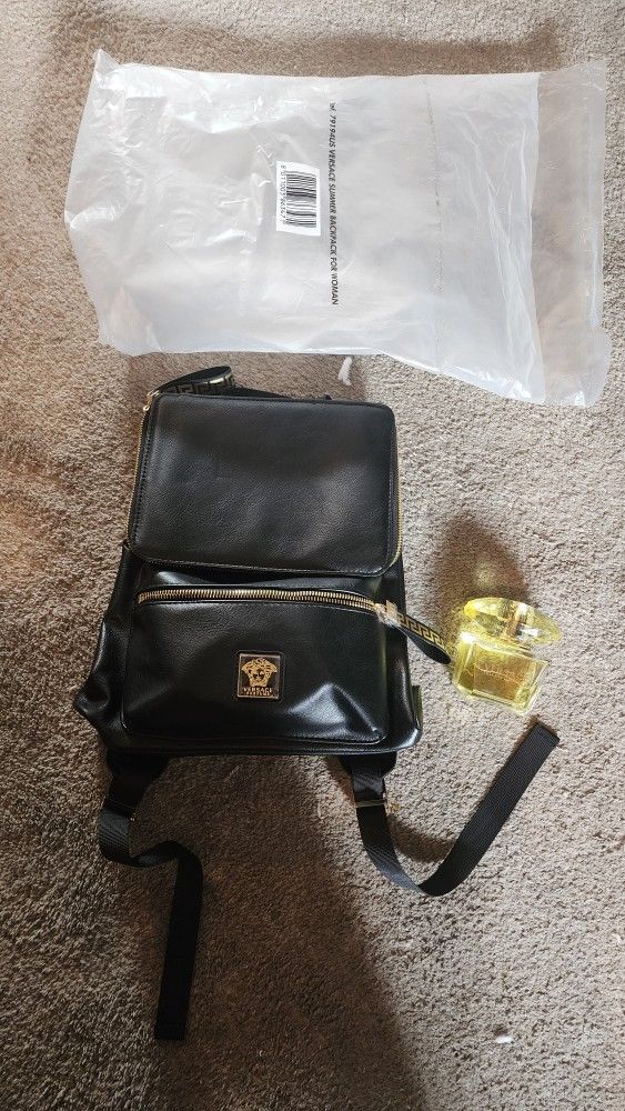 Authentic Versace Summer Backpack With Perfume