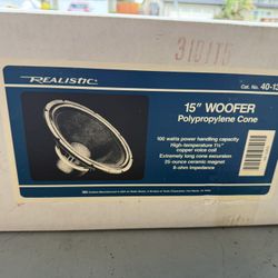 Radio Shack 40-1301A 200-Watt 15” Woofers (New) 