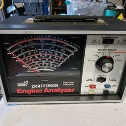 Craftsman Engine Analyzer Vintage