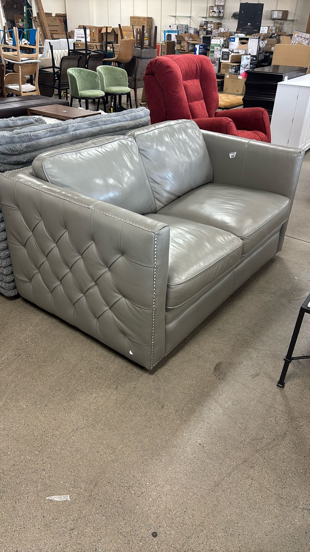 JAMESTON LEATHER LOVESEAT