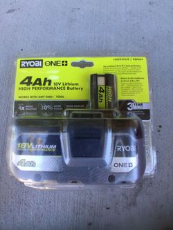Ryobi 18V Lithium 4Ah Battery