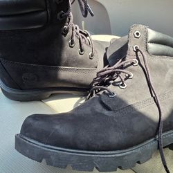 Women Black Timberland Boots Size 8.5