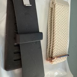 2pc Cloth And Plastic Fitbit Versa 2 Watch Bands