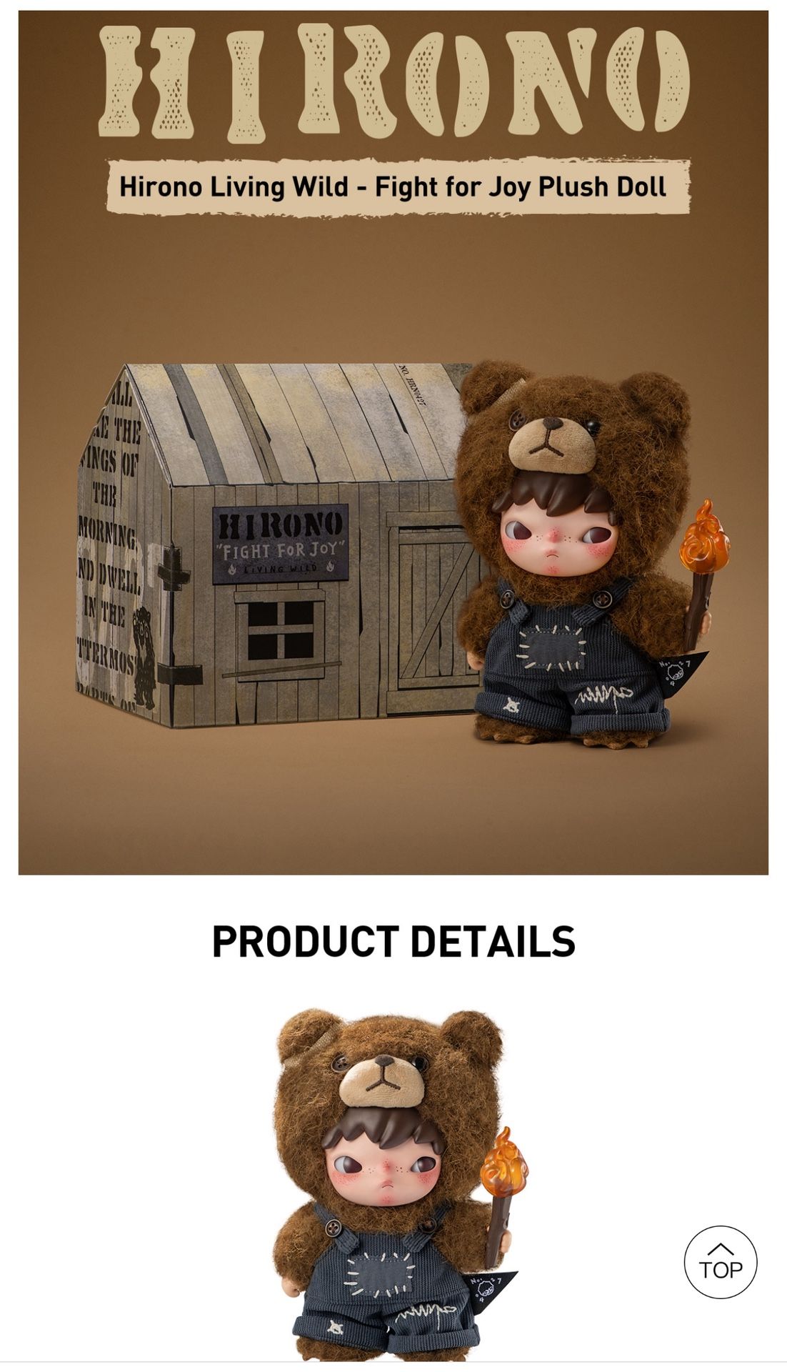 Pop Mart Hirono Bear Plush