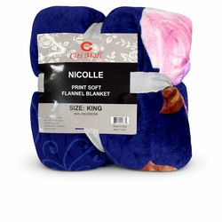 King size soft flannel blanket