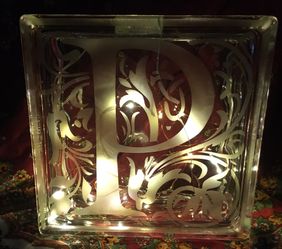 P Glass Block/ Box Nightlight