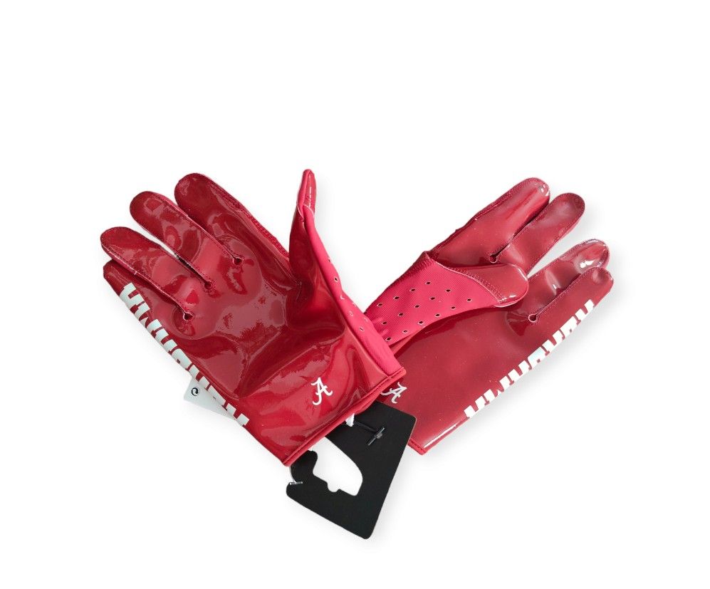 Nike Alabama Crimson Tide Football Gloves Team Issued Vapor Knit
