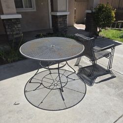 Round Wrought Iron Table