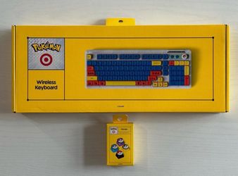 Pokemon X Target Wireless Keyboard And Keycaps Limited Edition 30th Anniversary