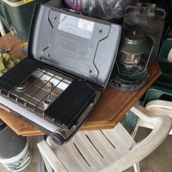 Coleman Portable Gas Stove And Coleman Camping Lantern