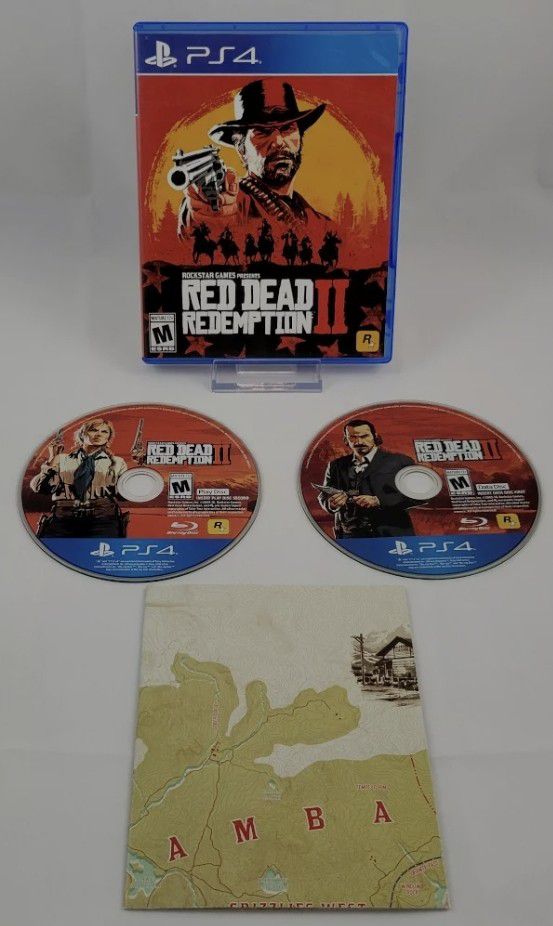 Ps4 / Red Dead 2 Complete With Manual & Map