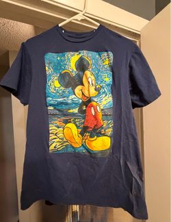 Navy blue well loved Micky Mouse T-Shirt size L
