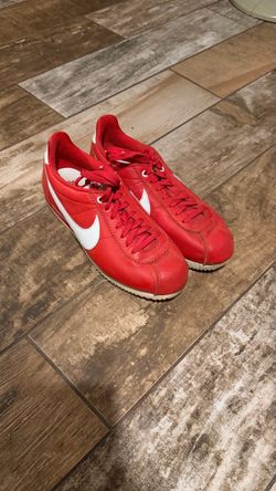 Nike Cortez Red Leather Sneakers