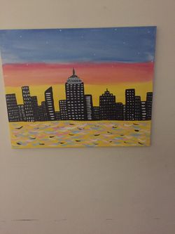 Hand painted canvas painting