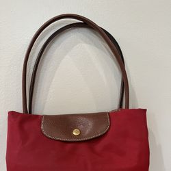 Longchamp Le Pliage Medium Tote Bag Red